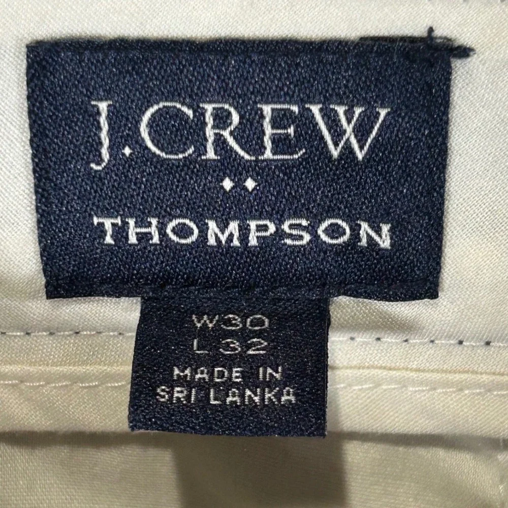 J.Crew Thompson Tapered Pants Mens 30x32 Dark Blue Heathered Cotton Trousers